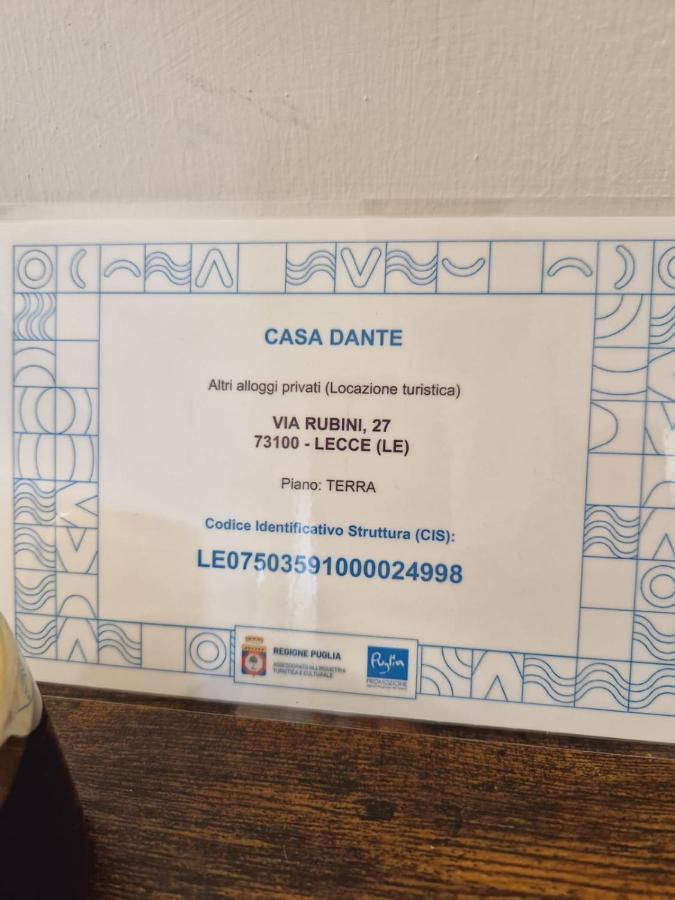 Villa Casa Dante Deliziosa Casa A Due Passi Dal Centro à Lecce Extérieur photo